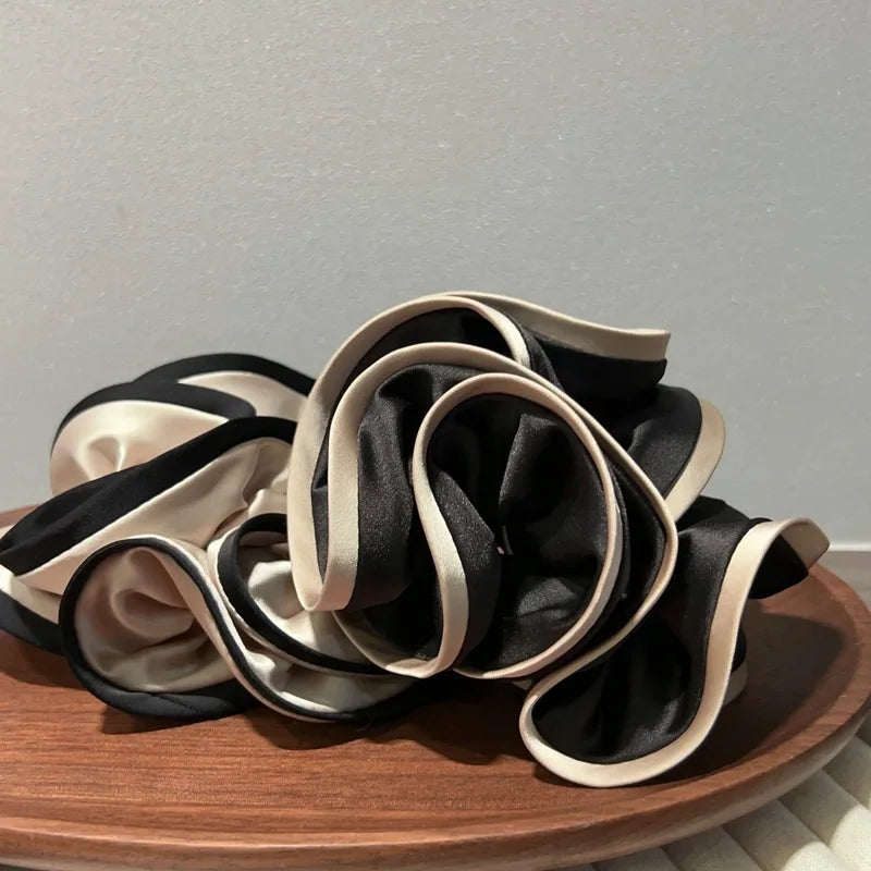 Scrunchies for Hair New Fashion Luxury Satin Silk Hair Loop Bud Shaped HairTies Hair Scrunch for Girls Headwear