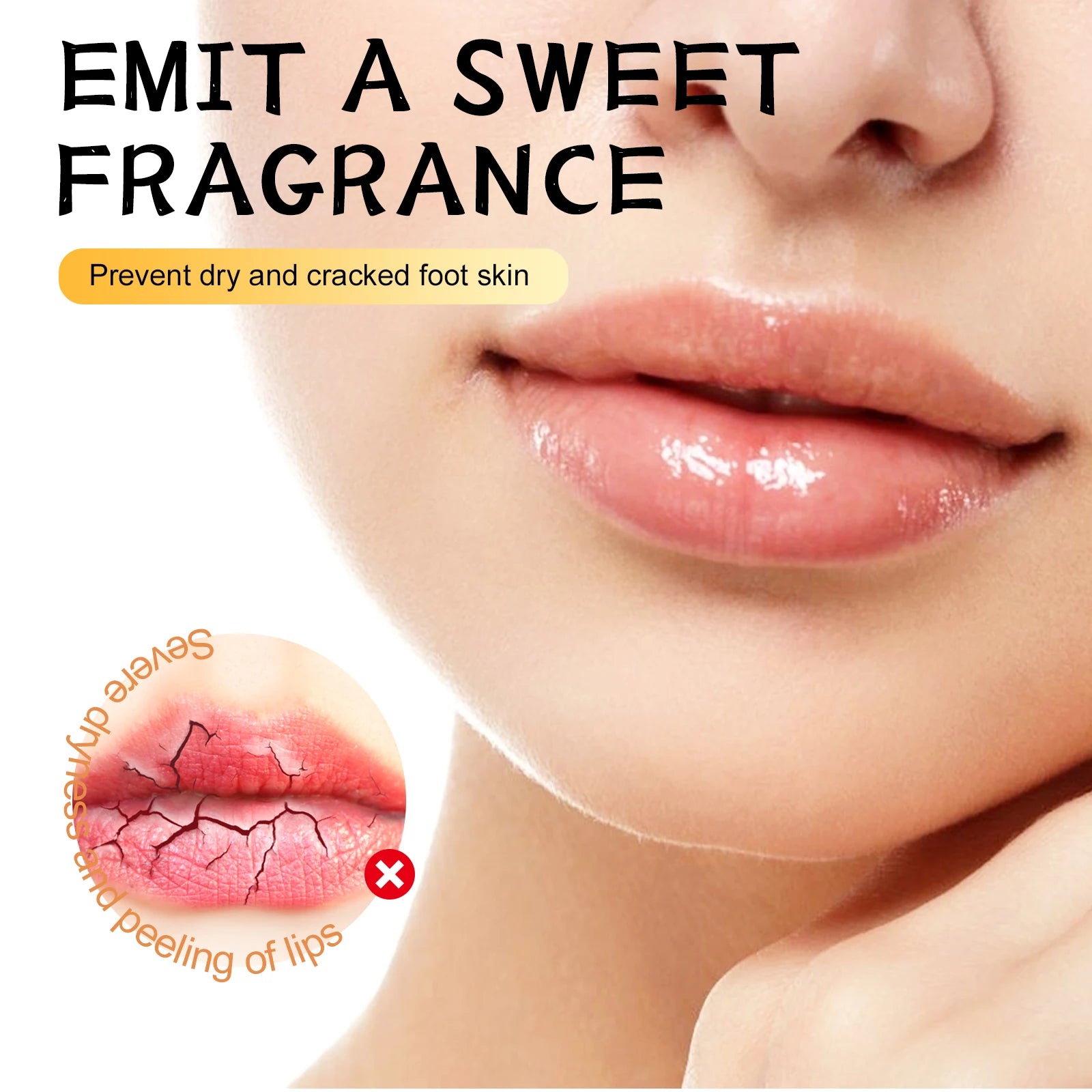 EELHOE Pink Lips Scrub Exfoliator Dead Skin Removal Lightening Fade Lip Lines Anti Dryness Moisturizing Makeup Lip Care Products