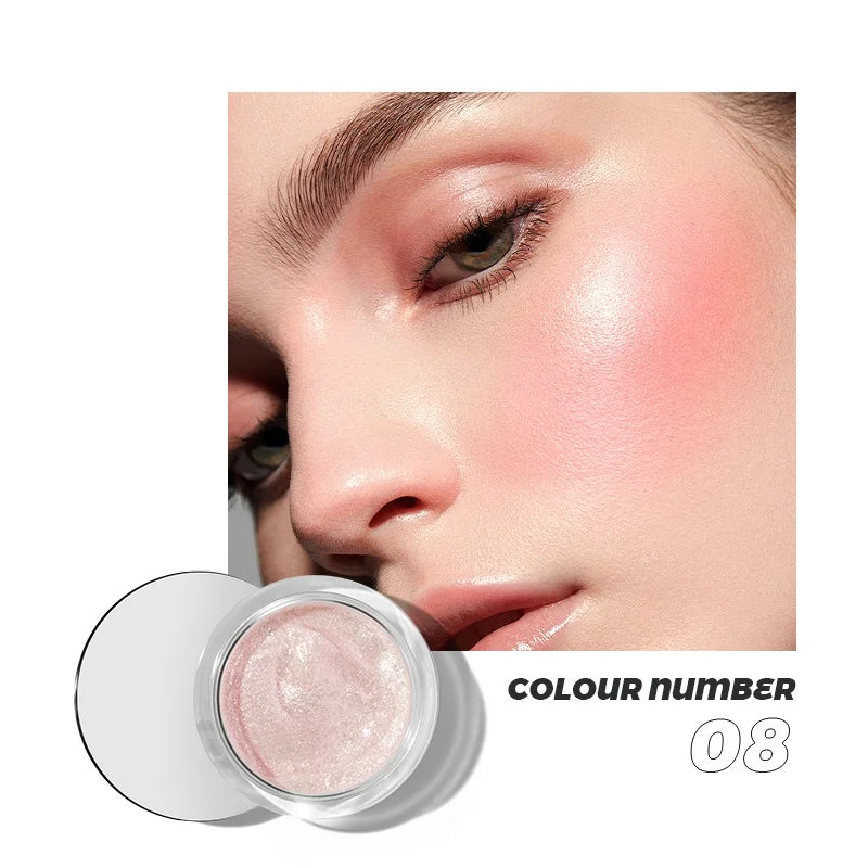 9 colors of liquid highlighter, waterproof and not easy to fade, multi-functional, cheeks & eyes & face & lips & body