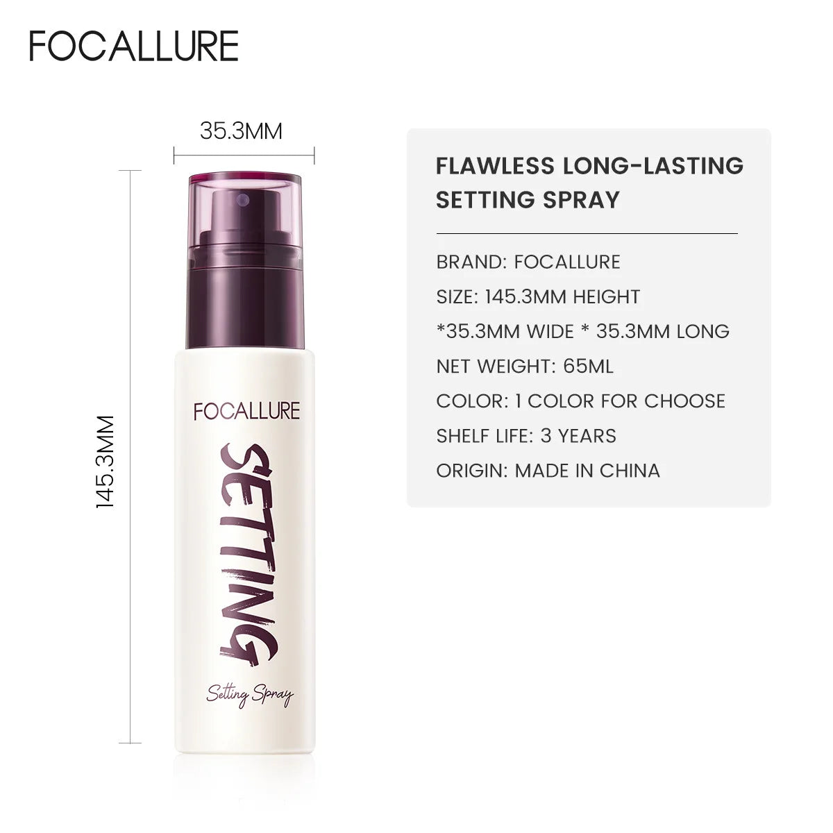 Makeup Setting Spray Fixing Mist For Dry Oily Skin Oil Control Long Lasting Moisturizing Face