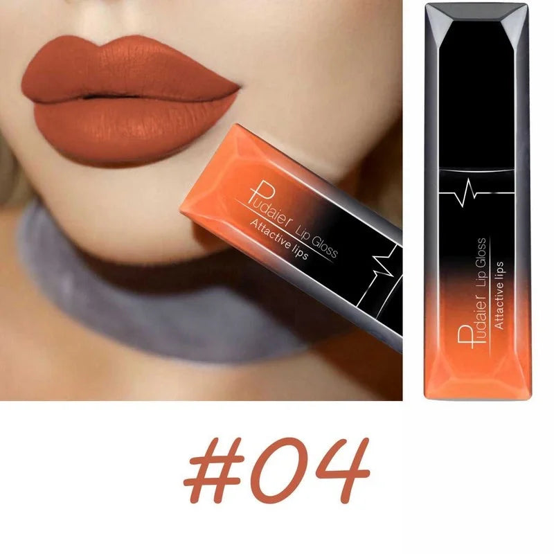Long Lasting Velvet Matte Liquid Lipstick Waterproof 17 Colors Non Stick Cup Kissproof Lip Tint Gift for Women