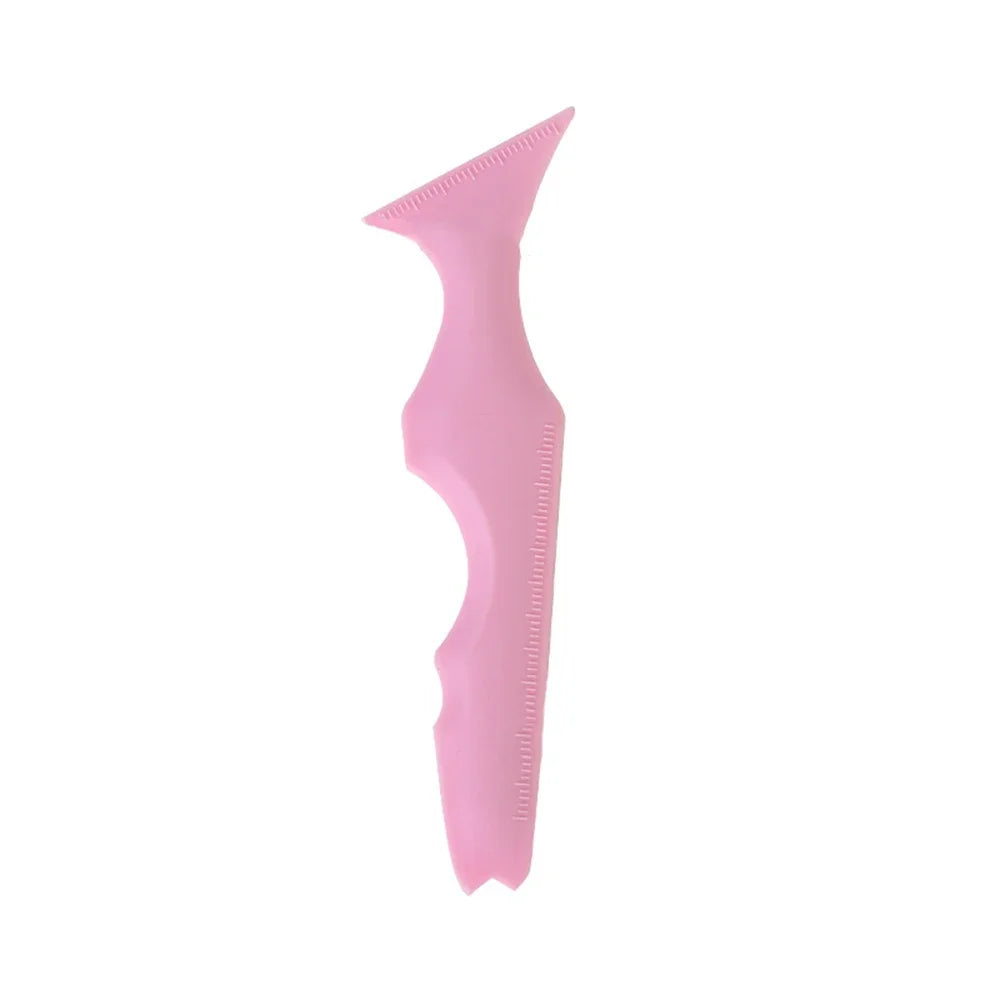 CNK 5 in 1 Silicone Beauty Ruler Reusable Eyeliner Stencils Winged Tip Eyeliner Aid Eyebrow Stencil Multi-Purpose Makeup Tool