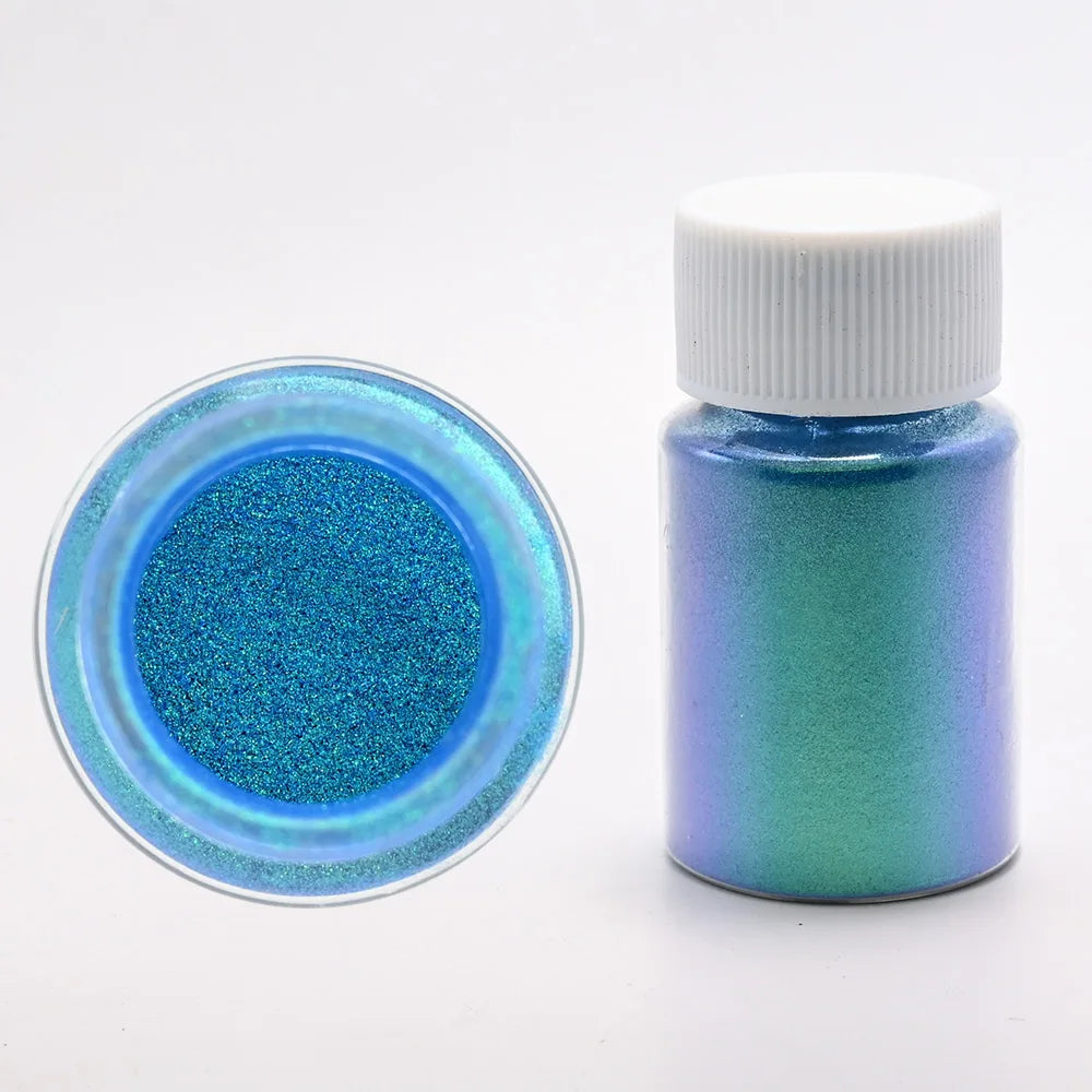 1Box Cherry Pink Chrome Pearl Nail Powder Gradient Mirror Effect Nail Art Glitter Auroras Rubbing Dust Nail Art Decoration 10g