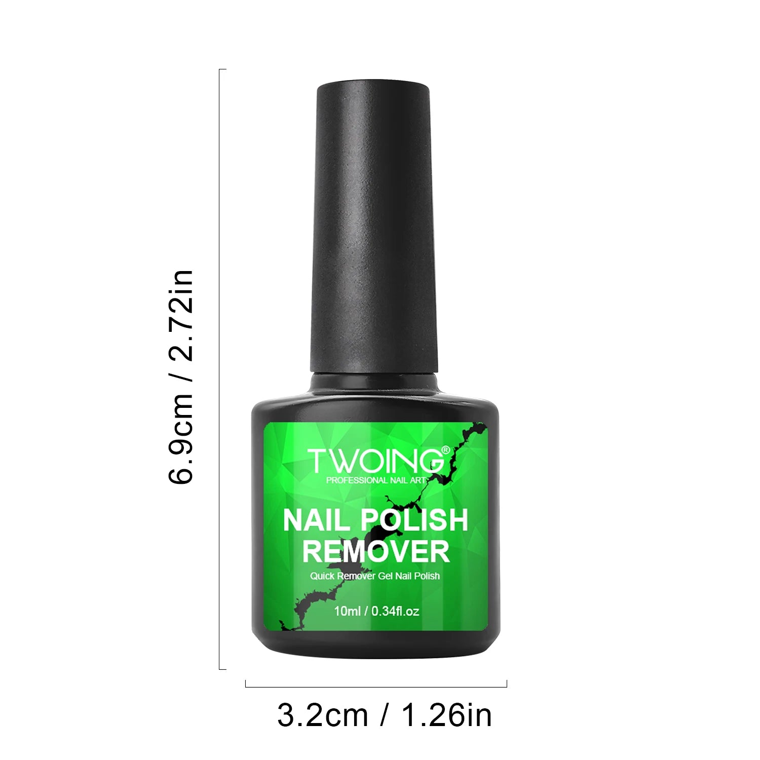 10ml Nail Polish Remover,Quickly Easily Removes Uv Gel Polishes Within 2-3 Minutes,Nail Glue Quick Remover No Need To Soak Nails