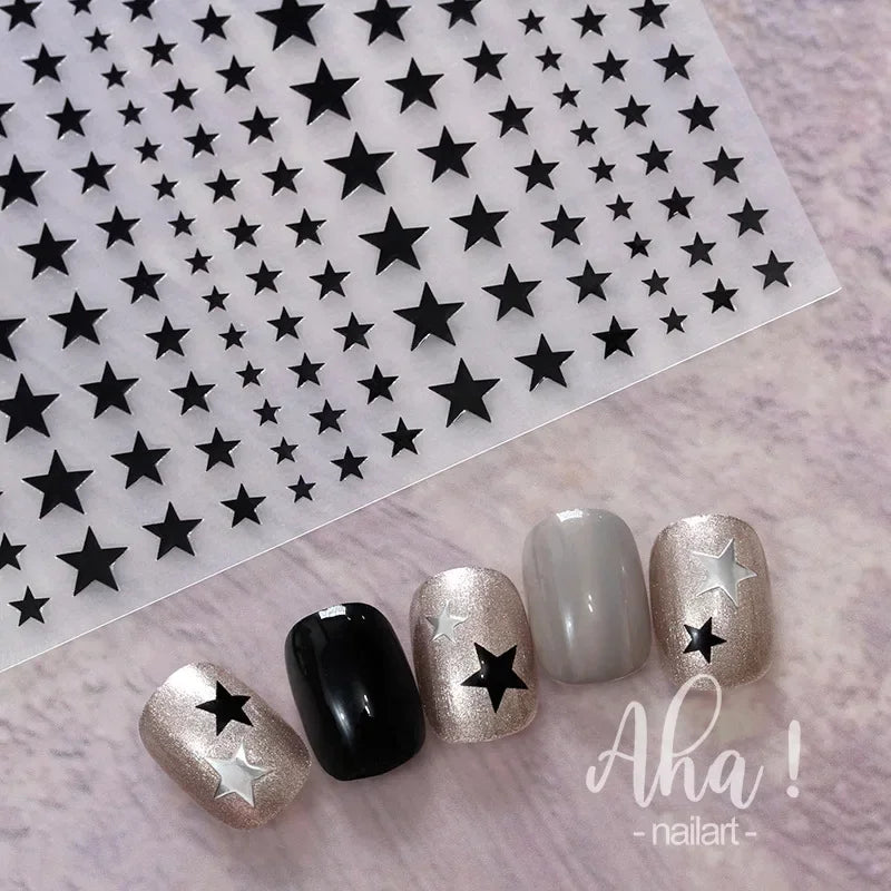 1sheet 3D Sweet Cherry Fruit Nail Art Stickers Summer Peach/Lemon/Star/Moon Nail Decals 8*10cm Adhesive Red Cherry Nail Decor