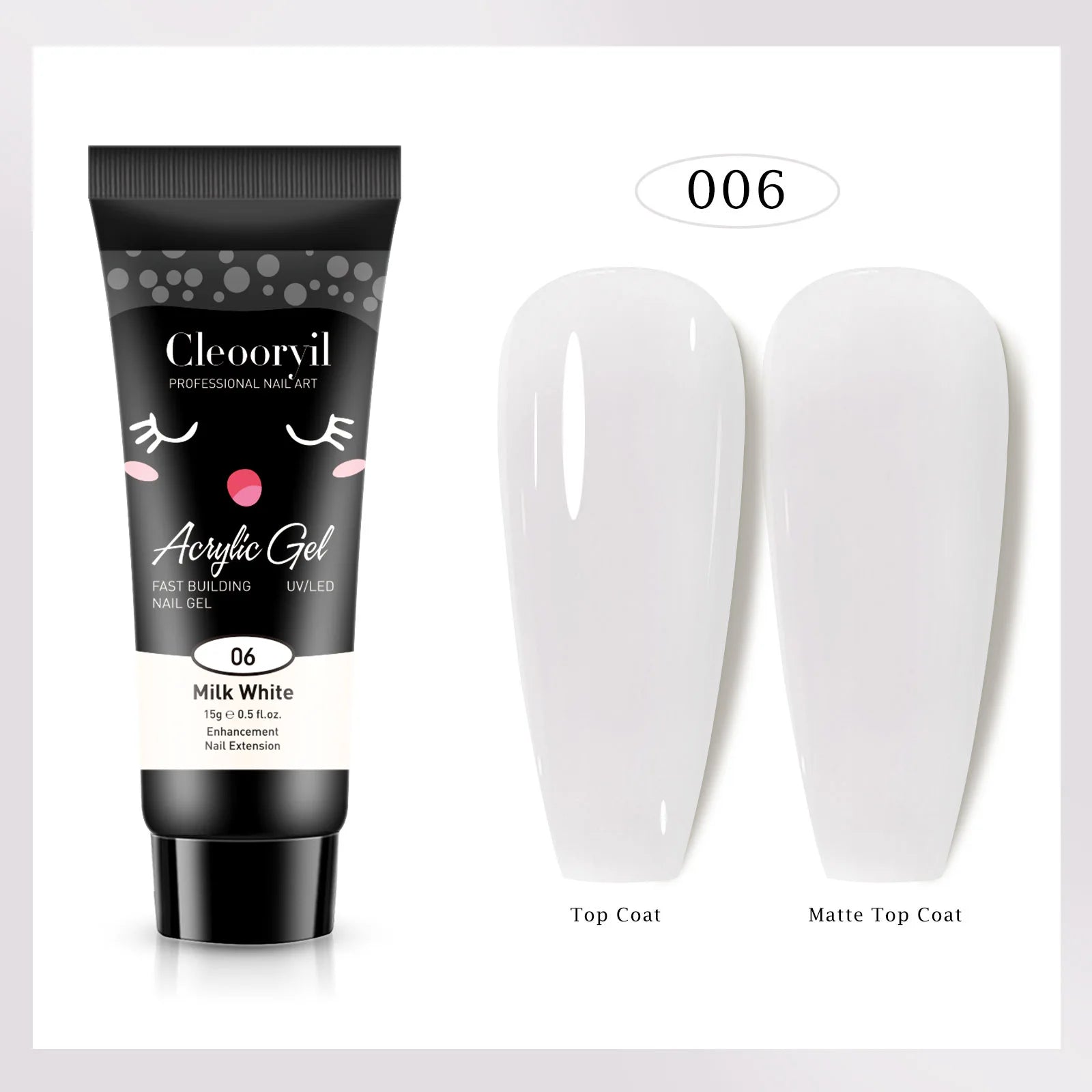 15ml Solid Extension Gel Nail Build Poly Nail Acrylic Gel Crystal Naked Color UV LED Polish Gel For Extend Nail Quick Extension