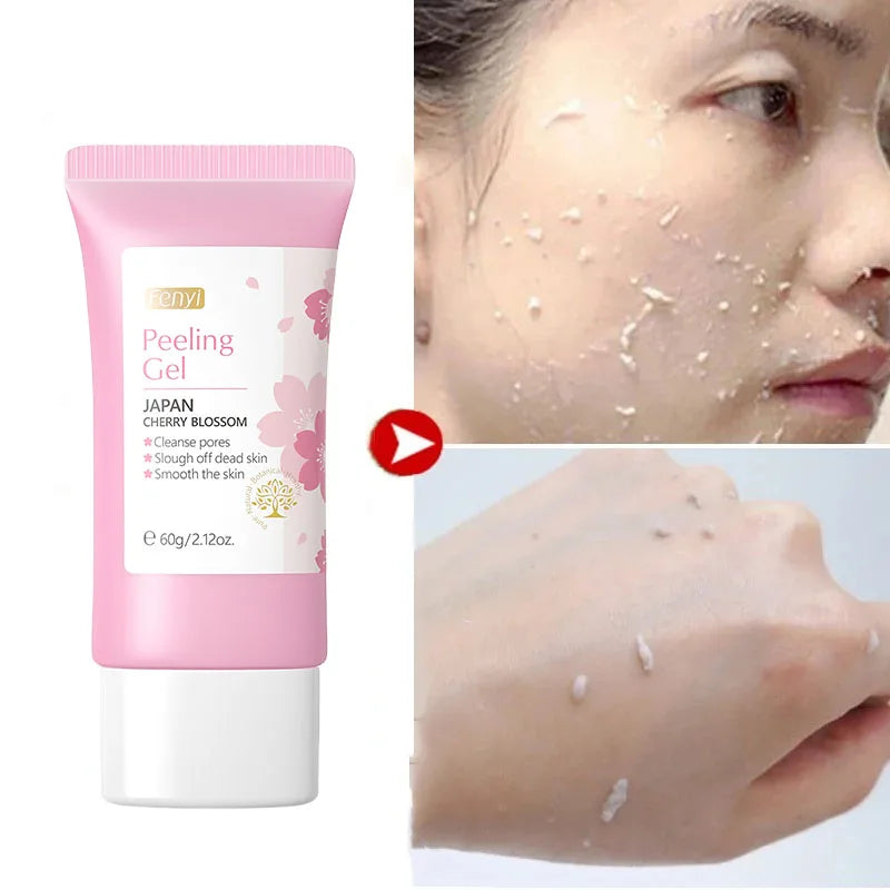 Cherry Blossom Peeling Gel Facial Exfoliating Moisturizing Tender Body Cleansing Skin Care 60g