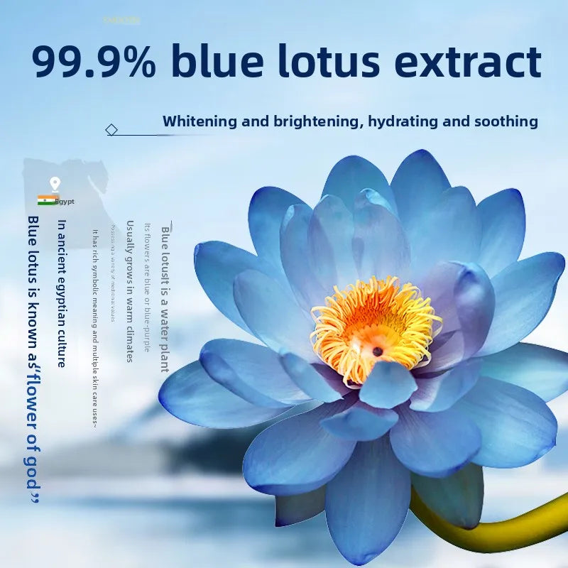 OHBT Blue Lotus Face Toner, 500ml Deep Moisturing Nourish Essence Water, Whitening Brighten Skin Toner Large Capacity