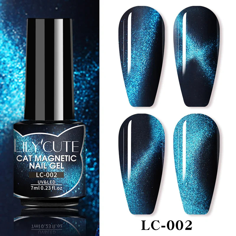 LILYCUTE Thermal Nail Gel Polish 3 Layers Temperature Shiny Color Changing Series Semi Permanent Soak Off UV Nail Gels Polish