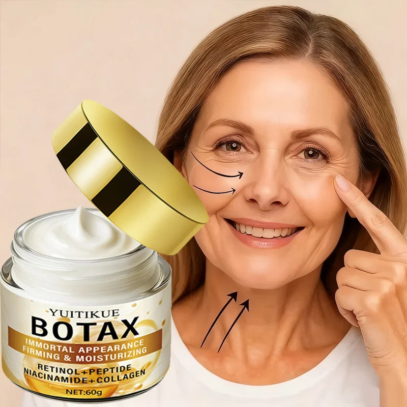 BOTAX face cream with an enduring appearance, firmness, and hydration. Retinol, peptides, niacinamide, collagen