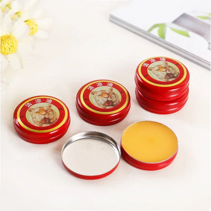 5PCS Tiger Essential Balm Balsamo Tigre Balm Plaster Tiger Essential Oils Mosquito Elimination Headache Cold Dizziness Solid Air