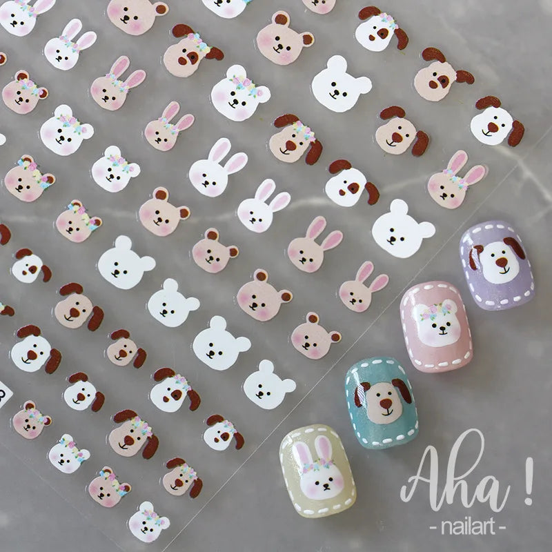 1Pcs Star/Moon/Cross Nail Art Stickers Gold/Silver Holographic Star Nail Decals Self-Adhesive 3D Manicure Decor