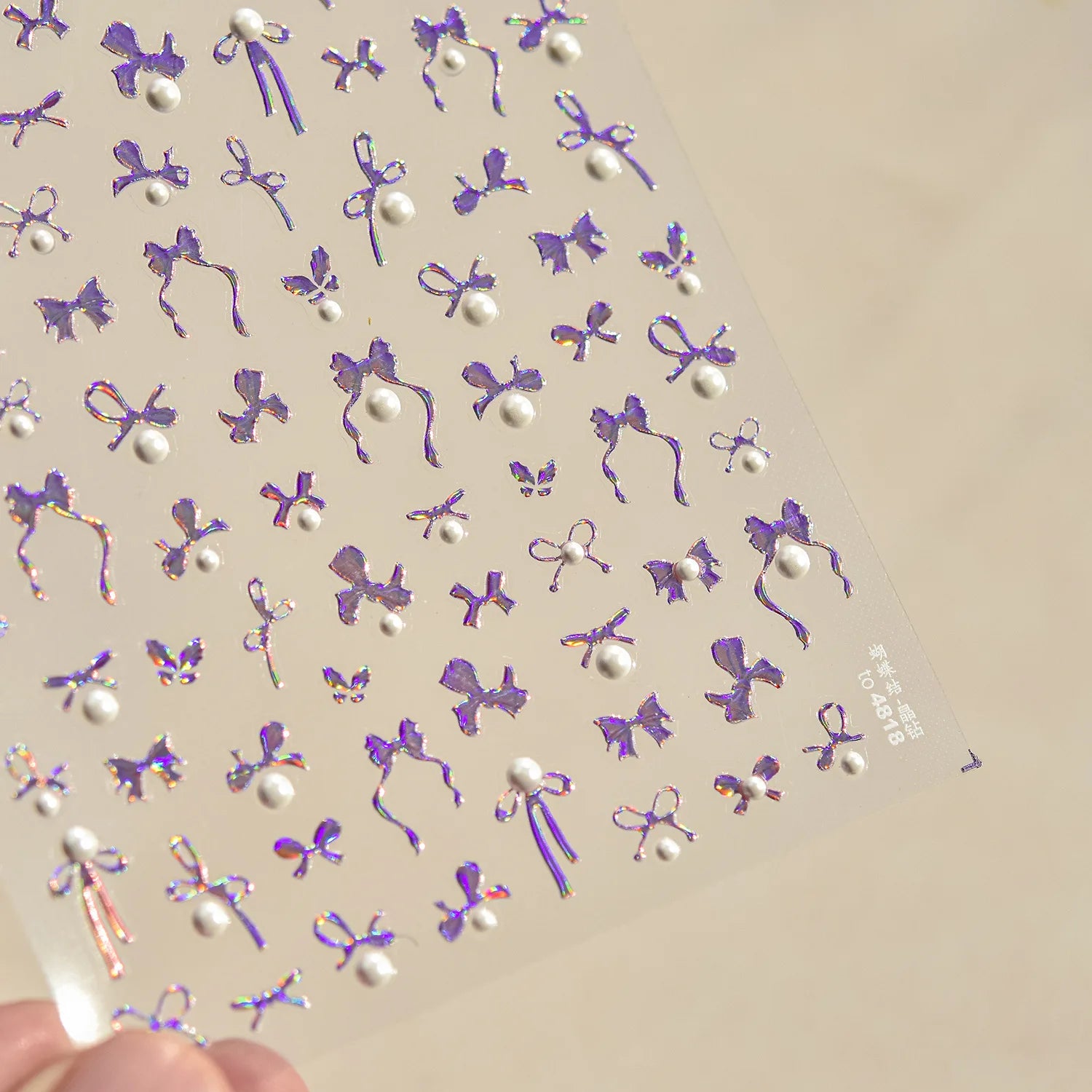 1pcs Crystal Diamond Nail Stickers 5D Laser Bowknot Star Moon Pearl Totem Heart 3D Adhesive Japanese Nail Art Decoration Sticker