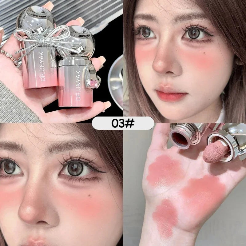 Liquid Blusher Peach Jelly Color Powder Rendering Moisturizing Long-lasting Beauty Expands Contracts Cheek Face Blush Makeup