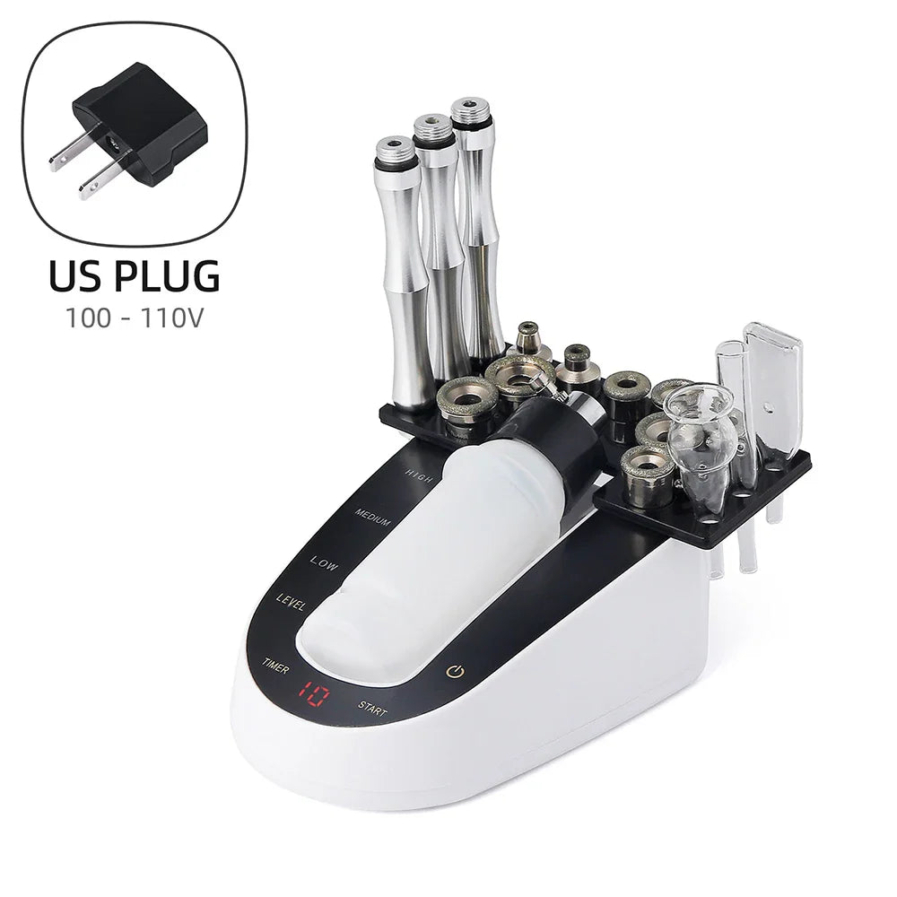 Home Use Facial Diamond Microdermabrasion Machine Face Peeling Beauty Machine Skin Exfoliation Pore Deep Cleaning SPA Skin Care