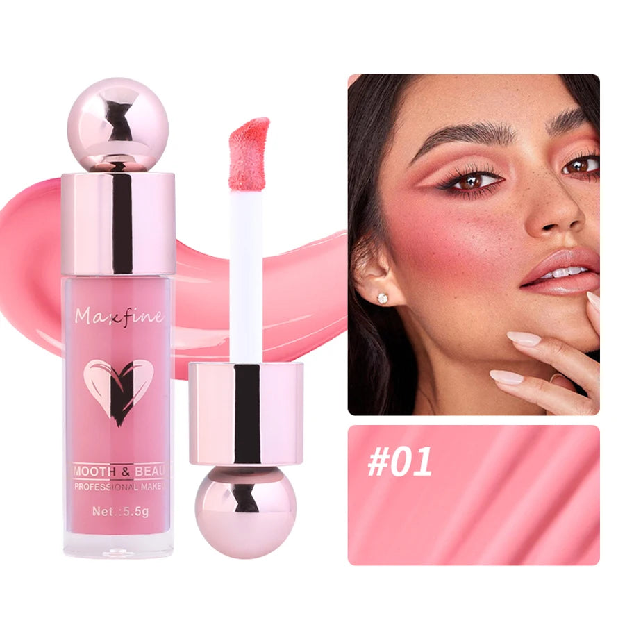 Multi-Use Waterproof Liquid Blush Lasting Moisturizer Matte Natural Face Blusher