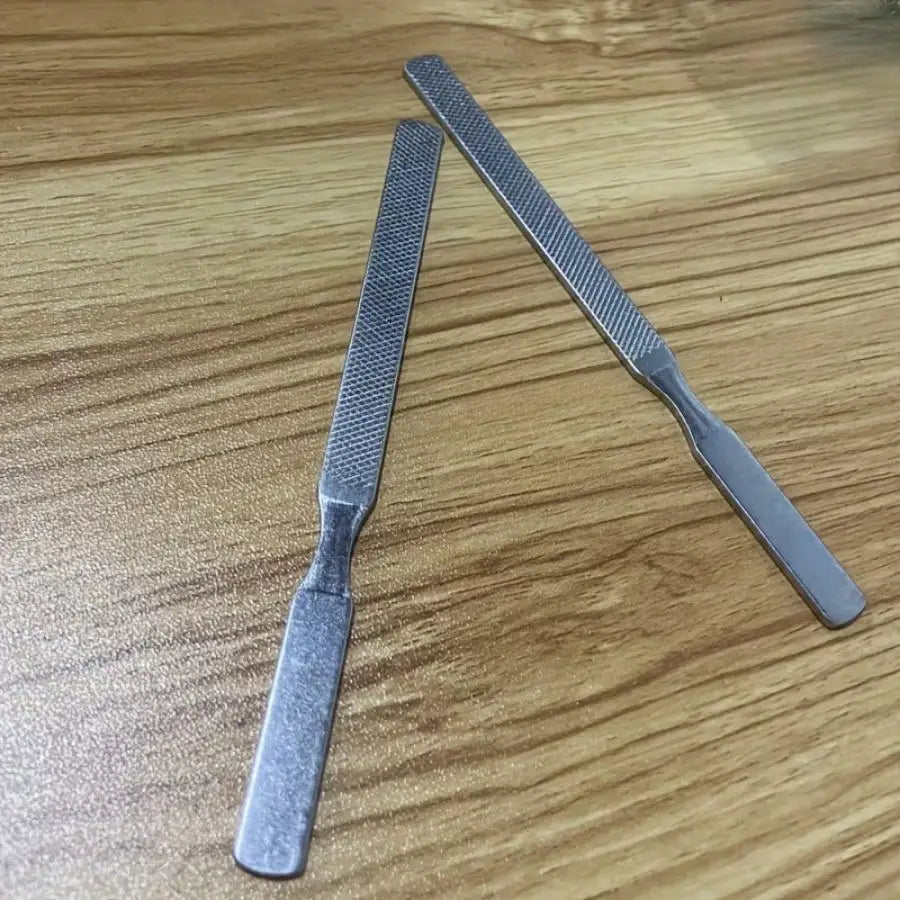 2 Pcs Premium Nail Files - Stainless Steel Ingrown Toenail Lifter, Essential for Professionals & Hobbyists, Shaping & Polishing