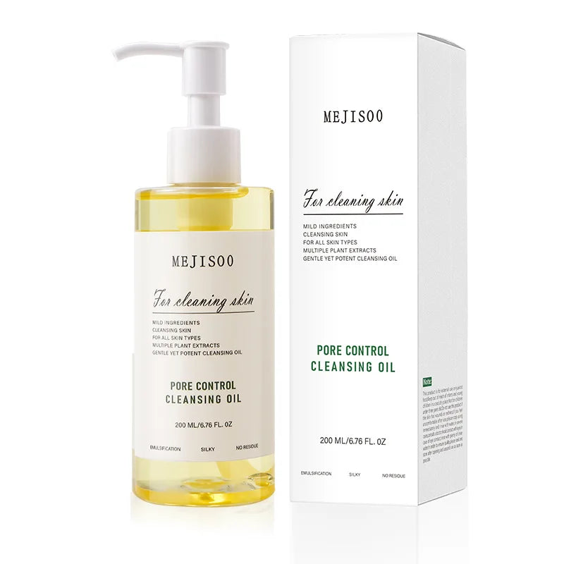 Gentle Cleansing Oil 200ml – Jojoba-Based Makeup Remover that Melts Makeup Fast, Rinses Easily & Is Non-Irritating for All Skin