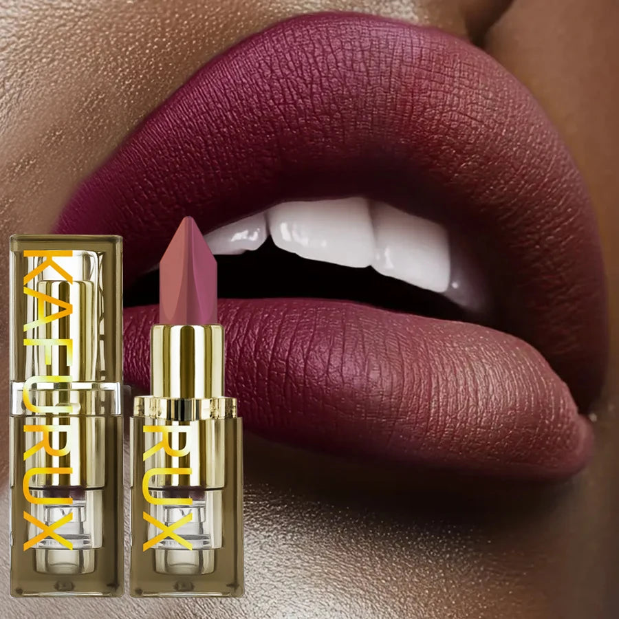 6 Color Glitter Two-tone Lipstick Purple Black Matte1pc Lipsticks Cosmetics Easy to use Lip Tint Makeup Lip Beauty Red Pigment