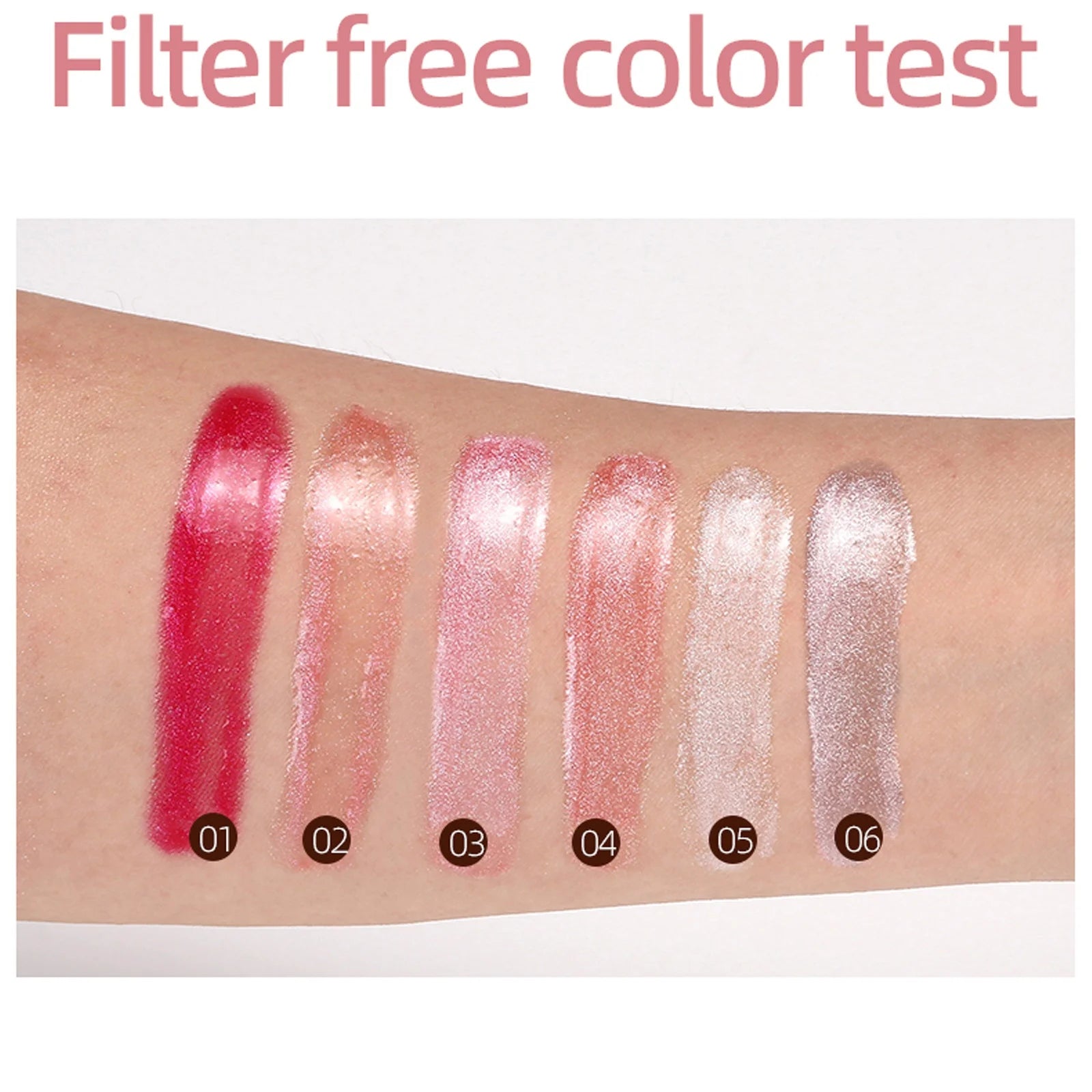 3 PCS Shimmer Moisturizing Lip Gloss, Honey Lip Gloss Essence Non-sticky & Ultra Shine Lip Stain,Lasting Tint Fine Shimmer
