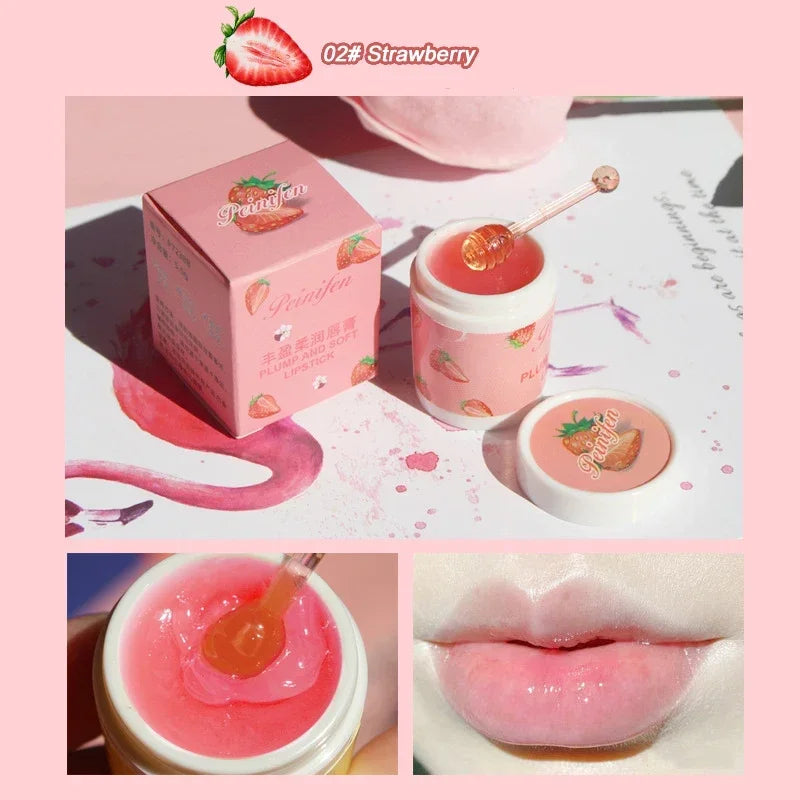 Korea Lip Sleeping Mask Colorless Makeup Lip Balm Fruit Essence Nutrious Lips Care Cream Moisturizing Lipstick Primer Cosmetic