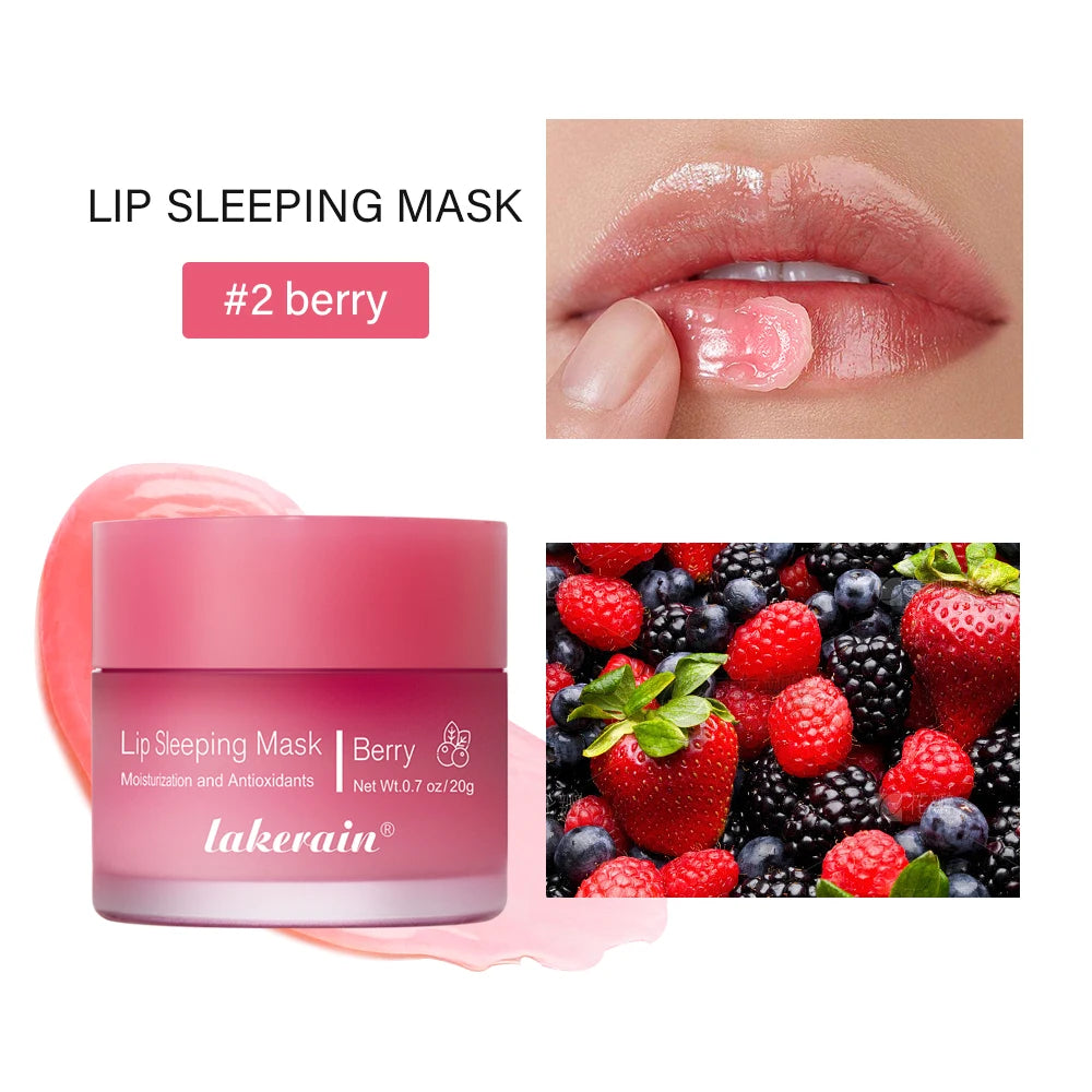 Dual-Color Lip Balm Reduce Fine Lines Nourishing And Hydrating Dry Cracked Lip Skin Care Vitamin C Blueberry Lip Mask Overnight