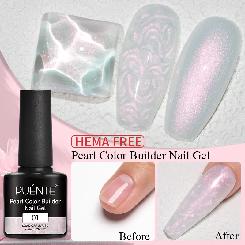 15ML 4 in 1 Builder Nail Gel For Quick Extension Nail Reinforcement Construction UV Gel Polish Semi-permanent Nail Art Varnish