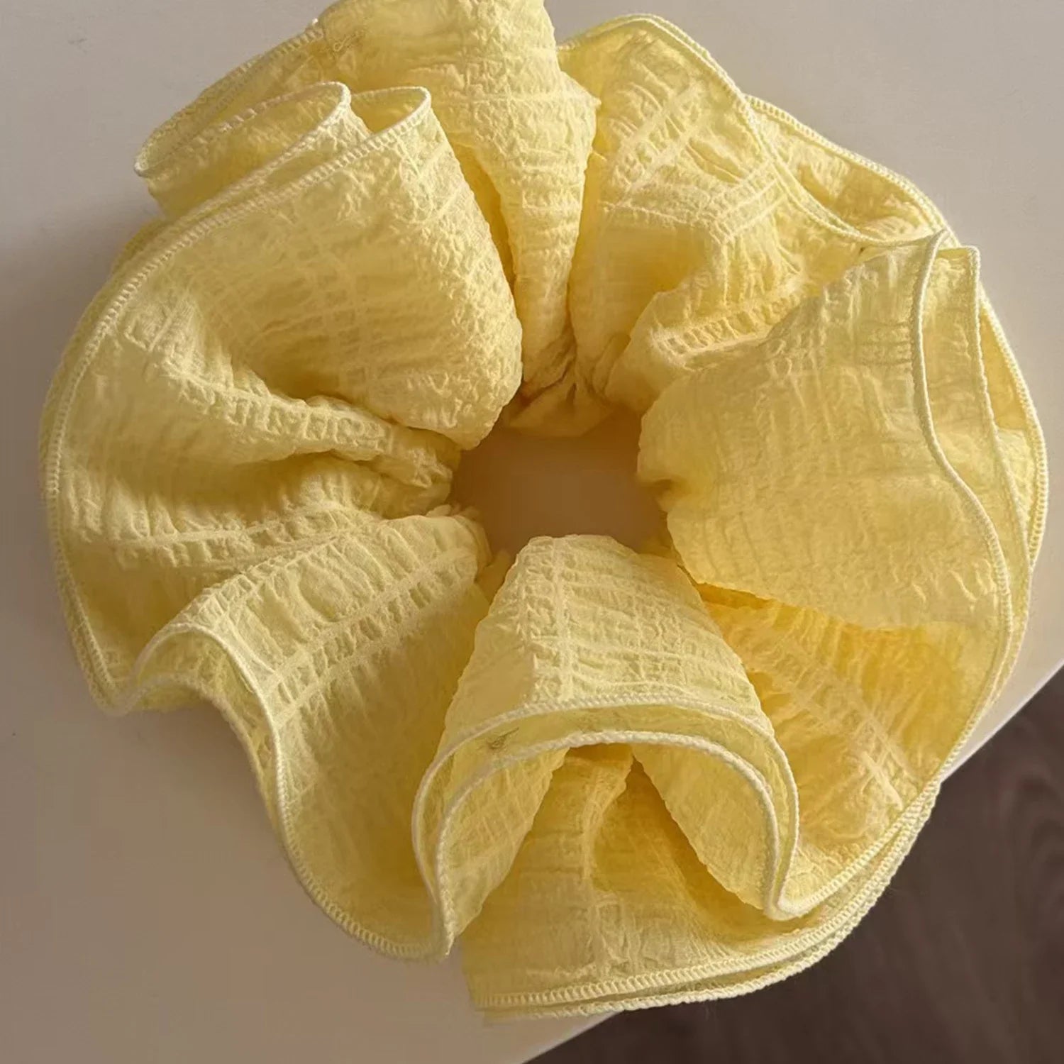 Korean Fashion Big Scrunchies For Girls Pink White Hairties For Bun Hairstyle Hair Bands Hair Accessories For Women Headwear