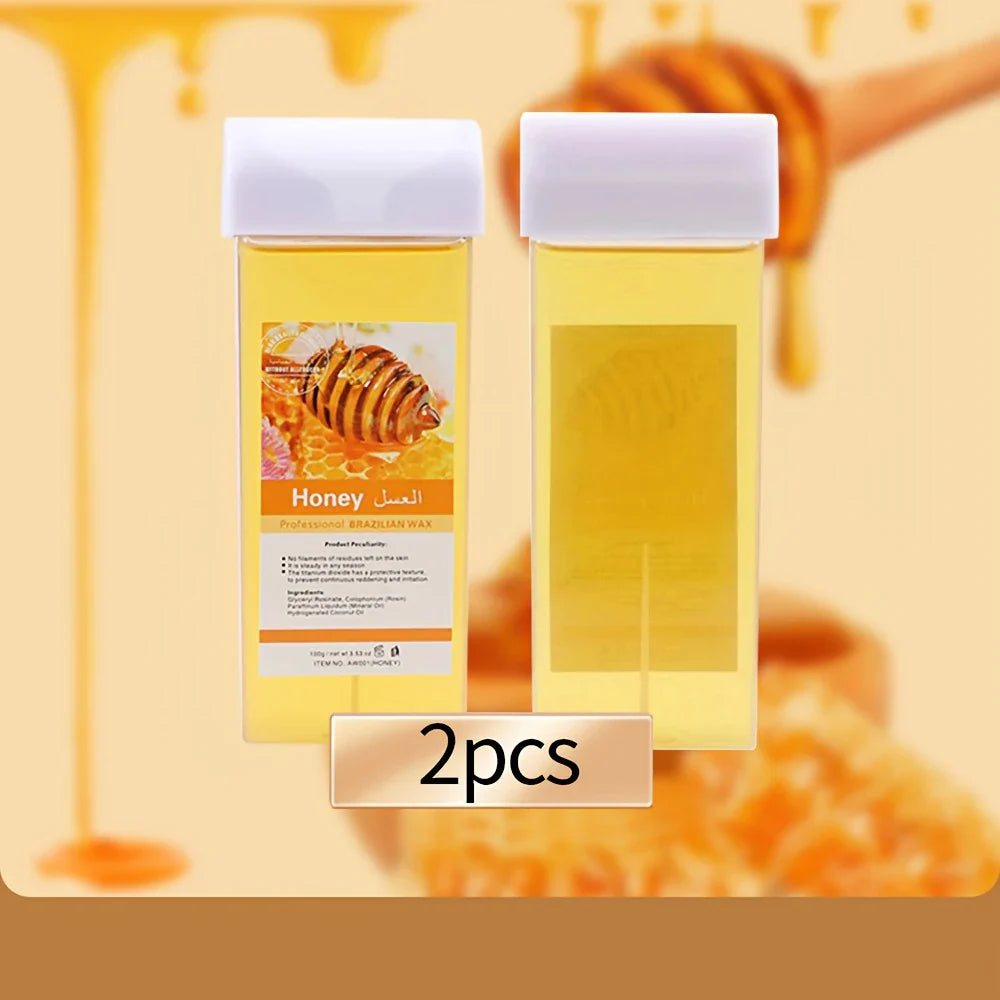 Viilife Roll on Wax Refill Painless Wax Roll On For Hair Removal Depilatory Wax Warmer Cartridge For Aloe Wax Body Hair Removal