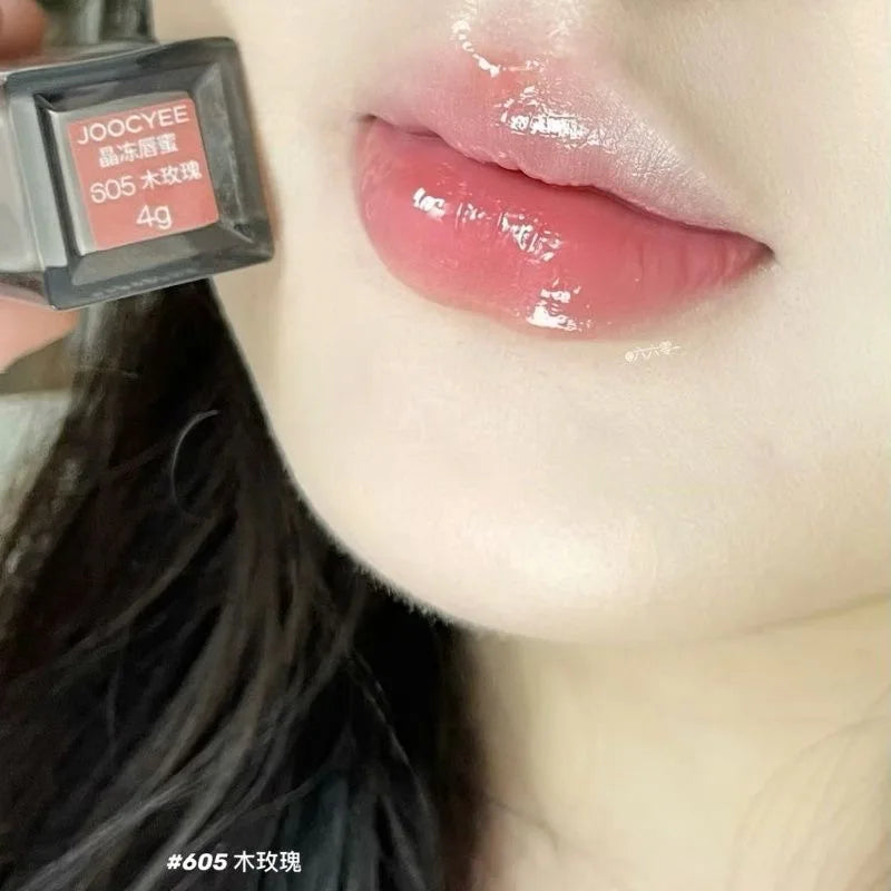 Joocyee Lip Tint Korean Smoked Lip Glaze 3D Lipstick Lip Plumper Gloss Mirror Moisturizing Korean Makeup