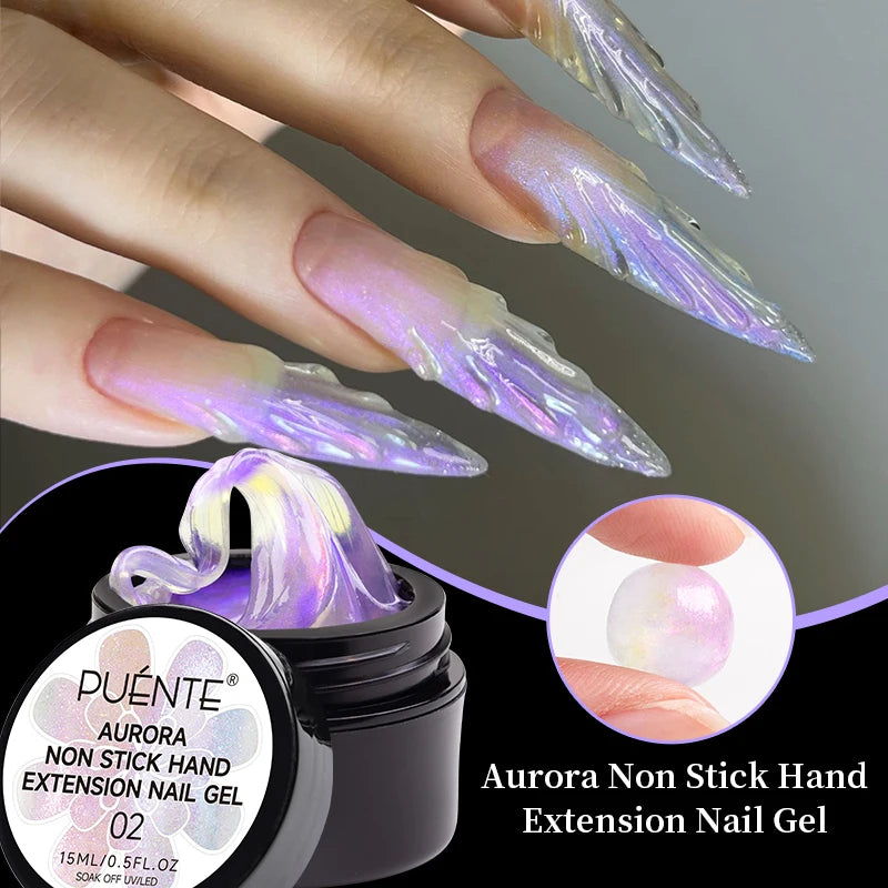 PUENTE 15ML Vitamin E Base Coat Gel Nail Polish For Soft Thin Breaking Nails Strengthen Soak Off UV Gel Varnish For Nail Care