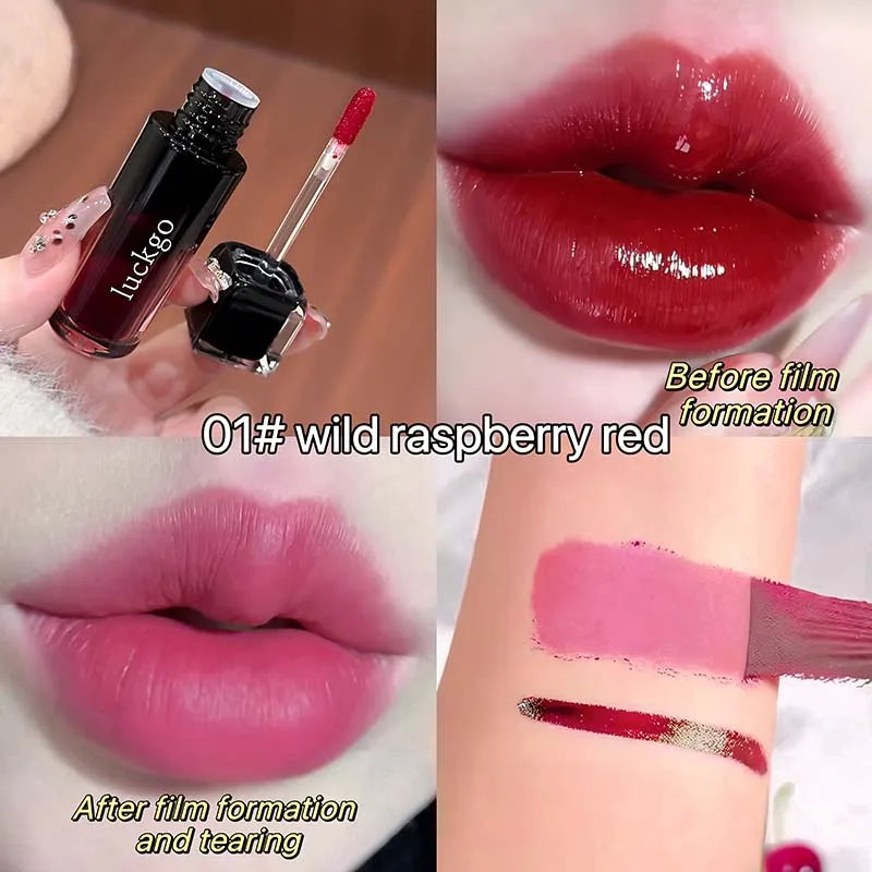 Peel Off Lip Stain Tint - Waterproof Smudge-Proof Matte Liquid Lipstick, Transfer Resistant Non-Sticky,6 Colors for Daily Makeup