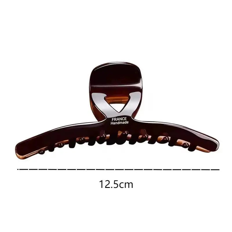 2026 Korean Series Acetic Acid Hair Claws for Women High-End Large Shark Clip Back of Head Hair Volume Multiple Accessory Gift