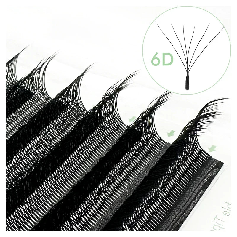 NATUHANA W-Shaped 4D 5D Volume Eyelash Extensions Premade Volume Fans W Shape Lashes Natural Soft False Eyelashes for Makeup