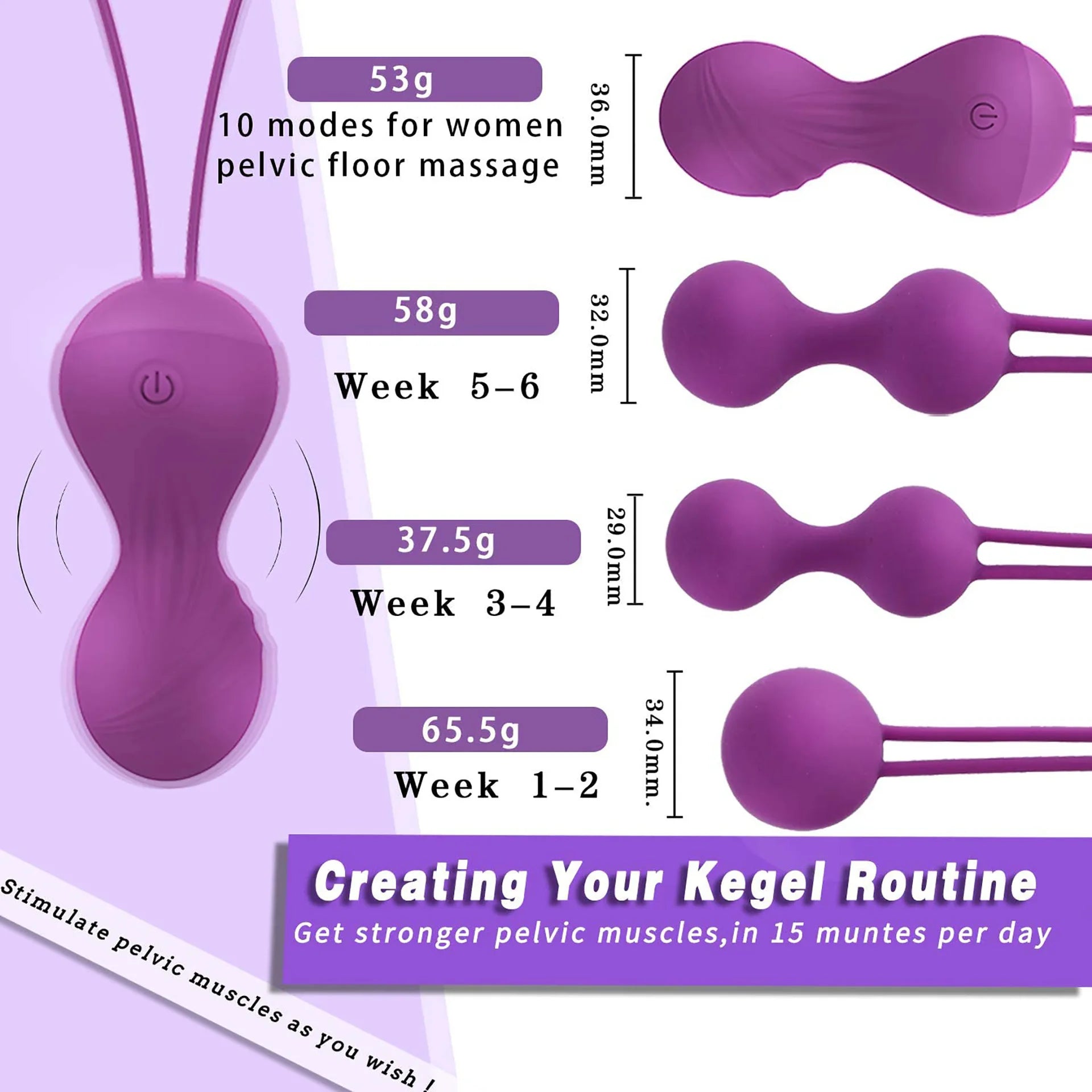 Silicone Smart Ball Vibrating Kegel Balls Private Care Vagina Tighten Exercise Machine Vaginal Geisha Ball Sex Toys for Women 18