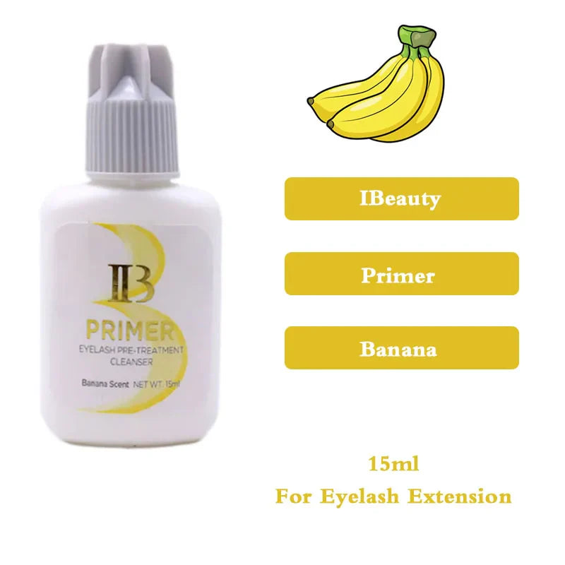 IBeauty Eyelash Primer Coconut Banana Rose Alcohol Free 15ml For False Eyelashes Extension Clear Glue Adhesive Korea Tools