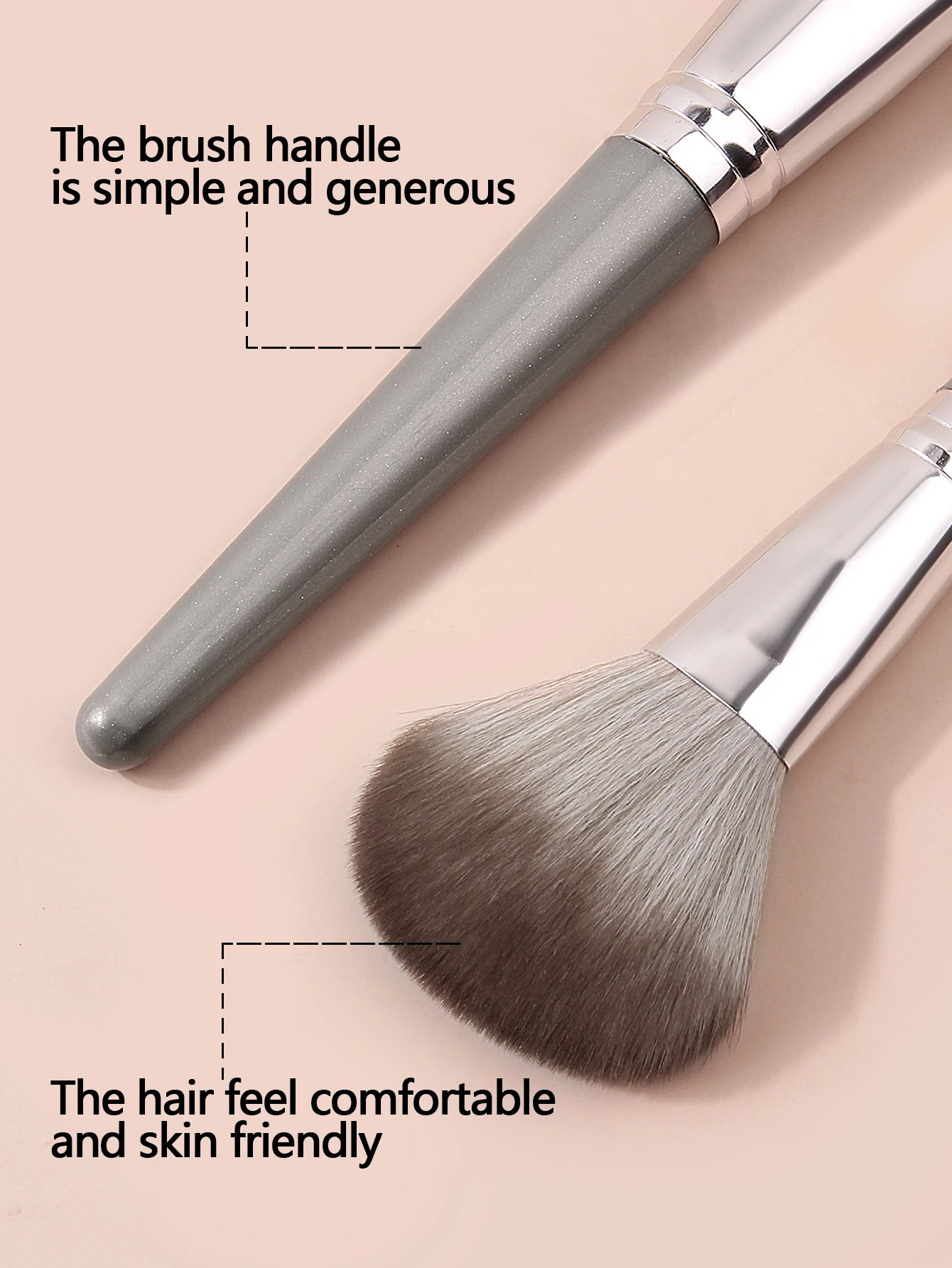 1pcs high quality fluffy soft large powder brush powder blusher brush repair brush multi-function beginner makeup brush tool