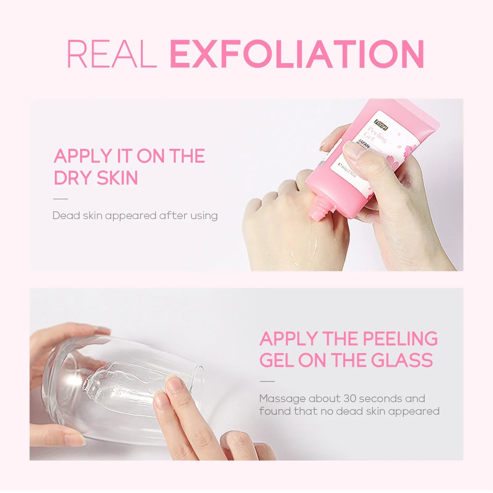 Cherry Blossom Peeling Gel Facial Exfoliating Moisturizing Tender Body Cleansing Skin Care 60g