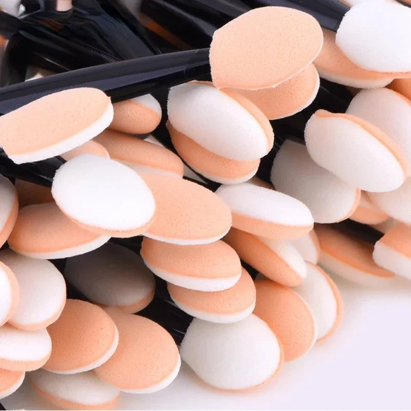 Wholesale 100Pcs/ Bag Small Shadow Brush Makeup Mini Tools Wholesale Portable Eyeshadow Applicators In Bulk Double Sponge Eye