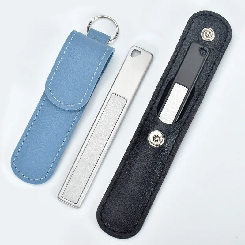 Professional Double Sided Nail File Stainless Steel Sandpaper Nail Sanding Grinding Polishing Manicure Care Tools