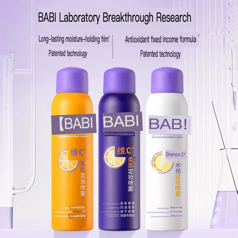 BABI Setting Spray For Oil Control, Vitamin C Long-lasting Setting Spray For Water Resistance And No Makeup Fading