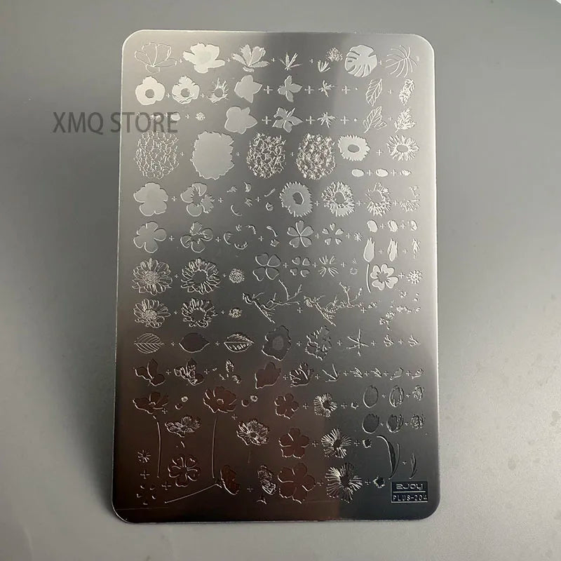 XMQ NAIL ART STAMPING PLATES FLOWERS TEMPLATES LEAVES IMAGEPLATES