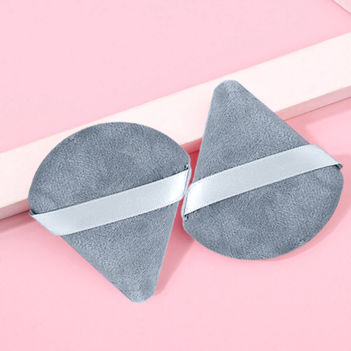 2Pcs/100Pcs Triangle Powder Puff For Loose Powder Liquid Cosmetic Soft Plush Powder Puff Makeup Foundation Puff Makeup Tool