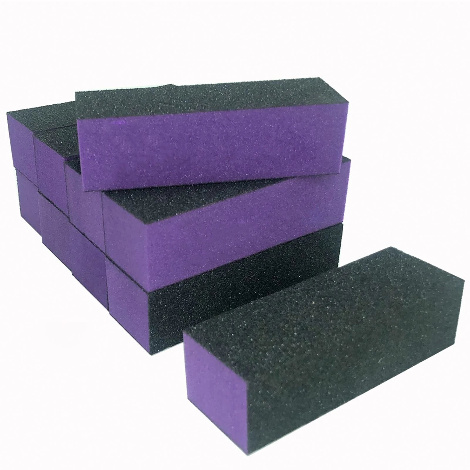 Nail Buffer Sanding Block Polisher Buffing File 60/100 Grit for Acrylic Nail Art Kit Manicure Tools 10 PCS