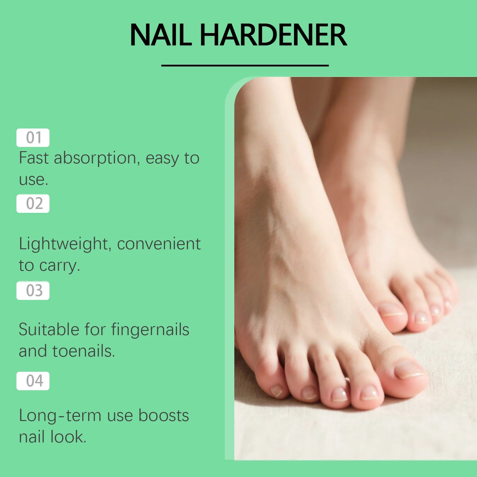 Hyaluronic Acid Nail Hardener Nourish Brittle Hands Feet Nails Repair Dry Breakage Nails Gloss Growth Nail Strengthening Drops
