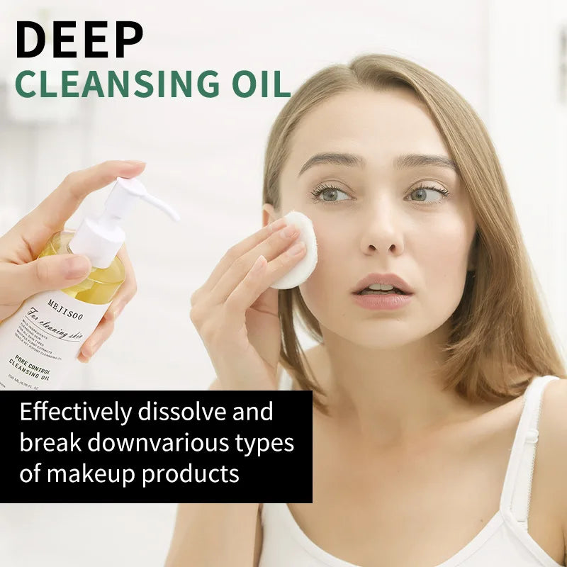 Gentle Cleansing Oil 200ml – Jojoba-Based Makeup Remover that Melts Makeup Fast, Rinses Easily & Is Non-Irritating for All Skin
