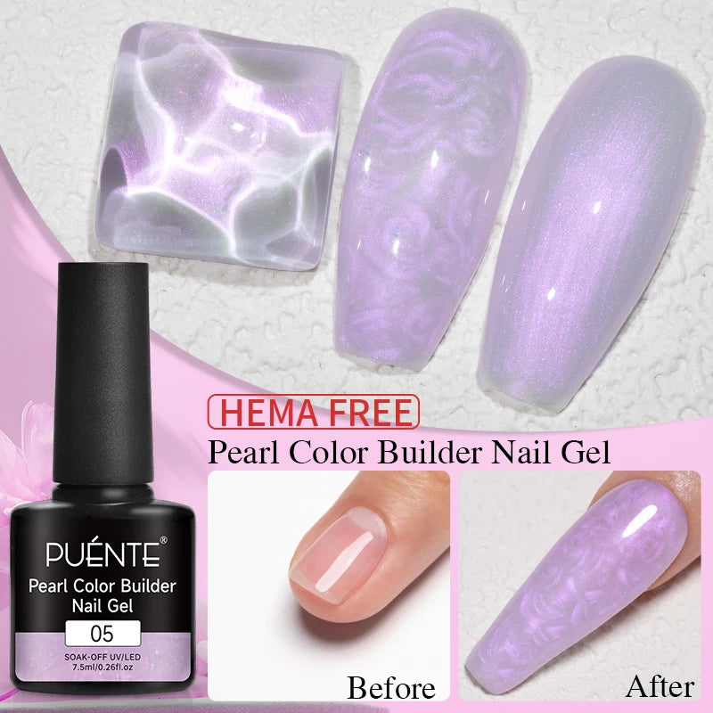 PUENTE 15ML Vitamin E Base Coat Gel Nail Polish For Soft Thin Breaking Nails Strengthen Soak Off UV Gel Varnish For Nail Care