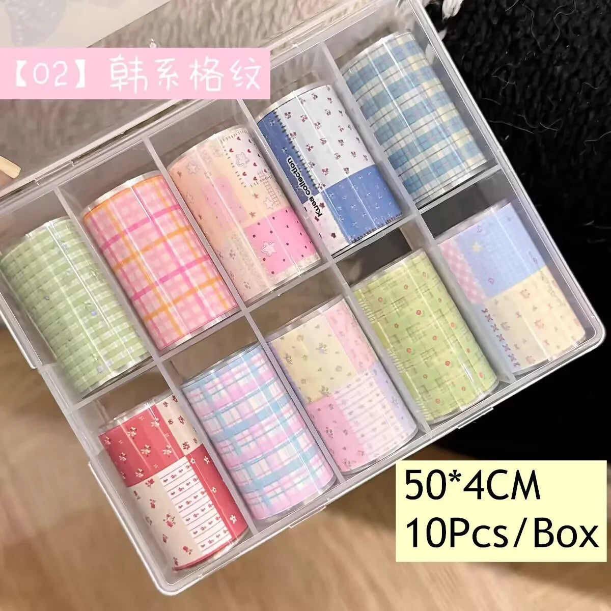 10Rolls Flower Nail Foils Transfer Paper Nail Art Stickers Manicure Set Decal Nails Decoration