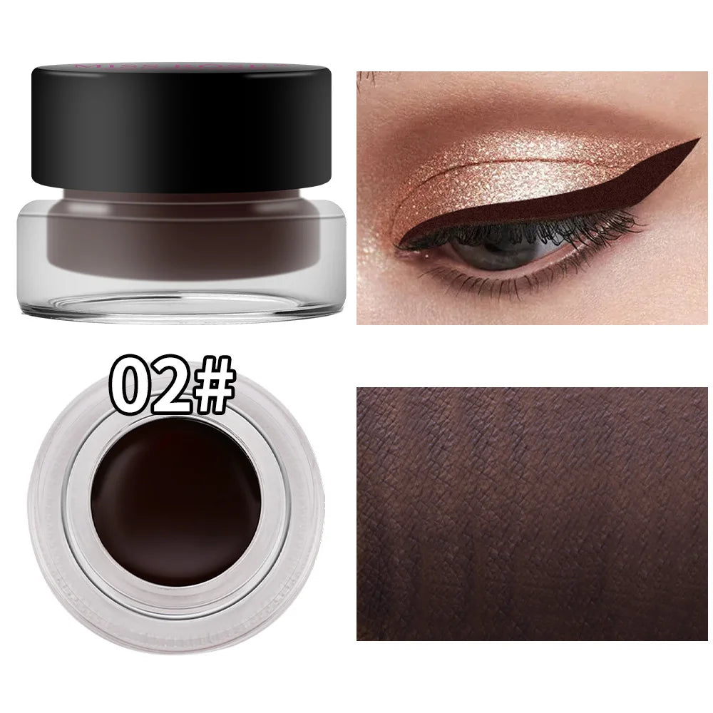 Miss Rose Black Eye liner Pen Makeup Gel Eye Shadow Eyeliner Kajal Eye Shimmer Cosmetics
