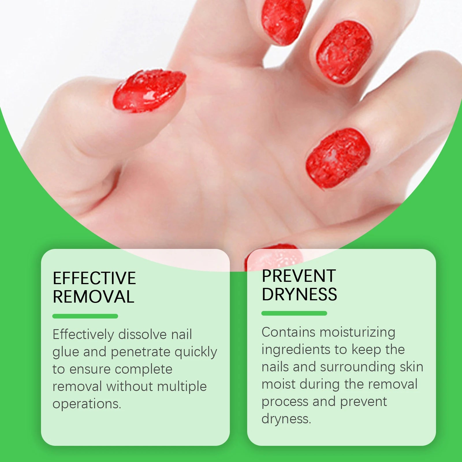 Gentle Nail Gel Remover Soak Off Solution for Acrylic Builder Gel Easy Removal Without Damaging Nails No Residue Fast Acting 8ml